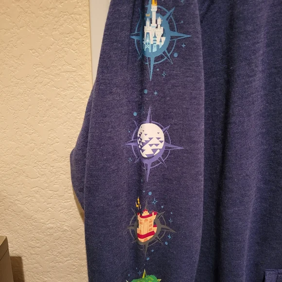 Disney Blue Hoodie with Mickey Mouse Graphic